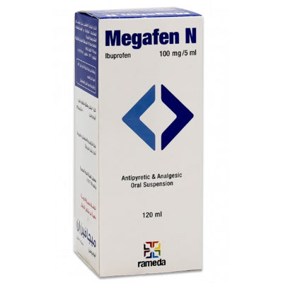 MEGAFEN N 100 MG / 5 ML ( IBUPROFEN ) ORAL SUSPENSION 120 ML